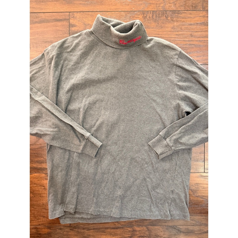 Vintage Russell Athletic Ohio State Buckeyes Turtleneck Shirt Gray Mens XL USA